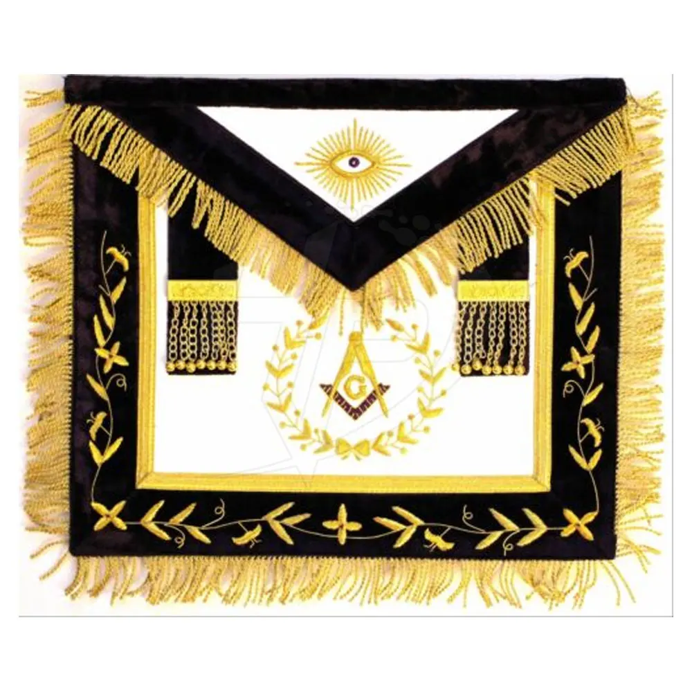 Lowest Price Masonic Hand Embroidered Grand Lodge Master Masonic Apron for Sale