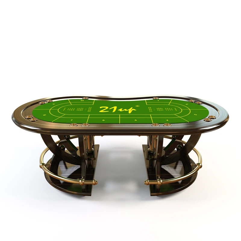 Custom Professional Casino Poker Table luxury Texas Game Blackjack Poker Tables Custom with Led Light