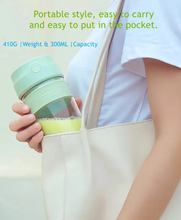 USB Portable Juicer Bottle Smart Automatic Electric Portable Cup Rechargeable Juicer Plastic 40 White Noise Machine 5V 1200mah