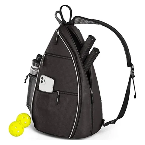 Best Selling Quilted Sports Pickle Ball Bag Racket Tennis Paddle Tote Carry Bag Pickleball Sling Bag