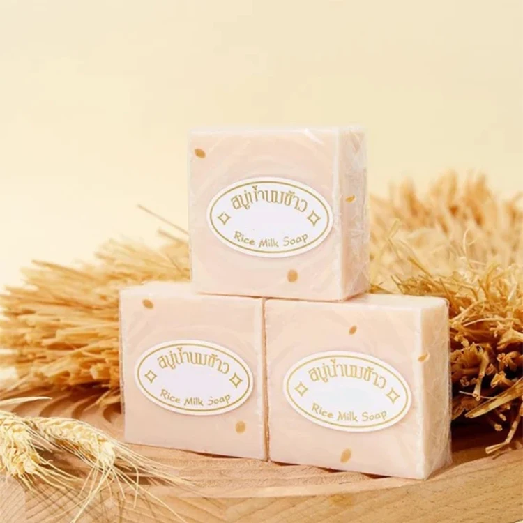 Китайская фабрика лучшая низкая цена Savon De Riz Au Lait для лица Отбеливание увлажнение таиландское белое рисовое Молочное мыло с молочным джемом