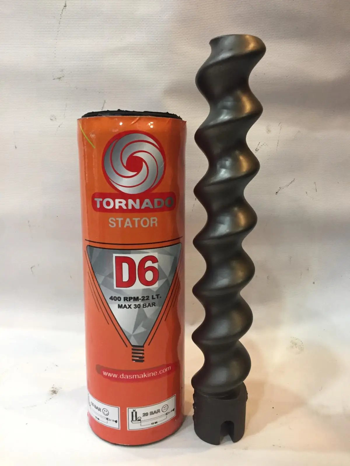 D6-3 Stator and Rotor Set for Screw Pump Mortar Cement Gypsyum Plastering Machine Tornado Brand