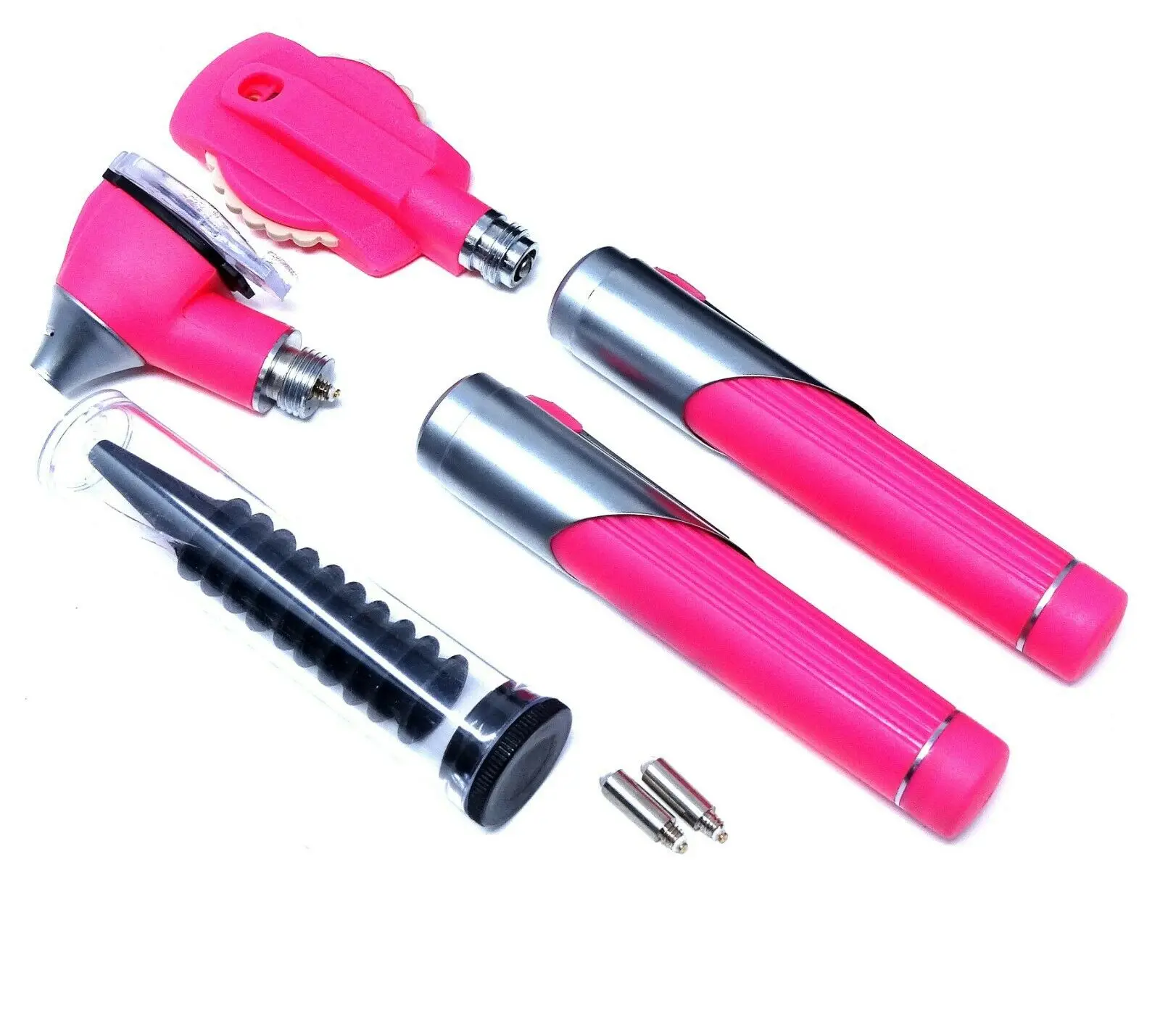 Синее мини-отоскопическое оптоволоконное медицинское диагностическое обследование