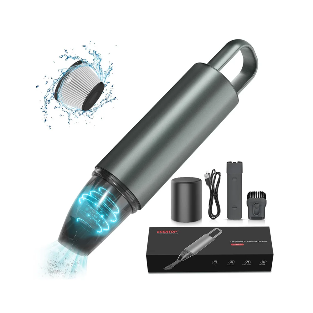 Mini car vaccum cleaner 12V or rechargeable Wireless Small portable high power hand car vacuum cleaner