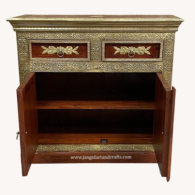 Living Room Food Buffet Display Nordic Buffet Cabinet Wooden Luxury Sideboard Handmade Furniture Manufacturer Exporters India