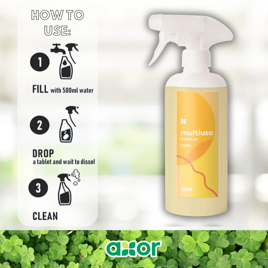 Eco Friendly Water-Soluble Effervescent Tablet For Multipurpose Powerfull Cleaning Yellow Colour Eco Label Made In Italy