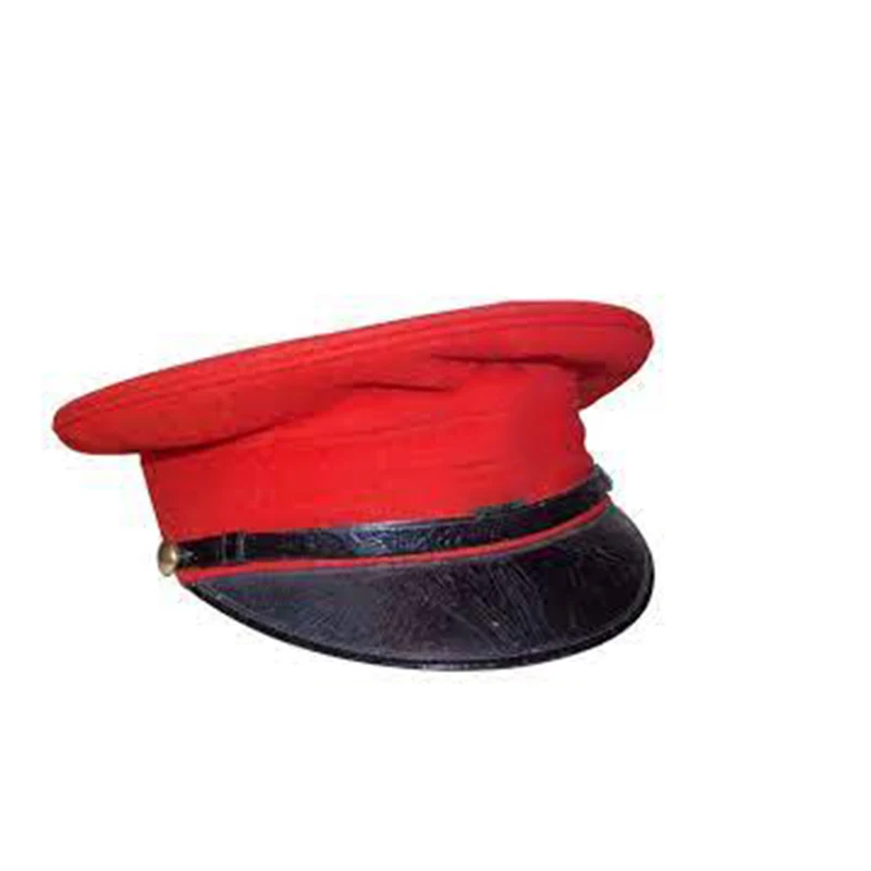 High Quality Plain General Uniform Navy Caps Hats Custom Marching Hat Plumes Great For Marching Bands Hat Navy Cap With Wire