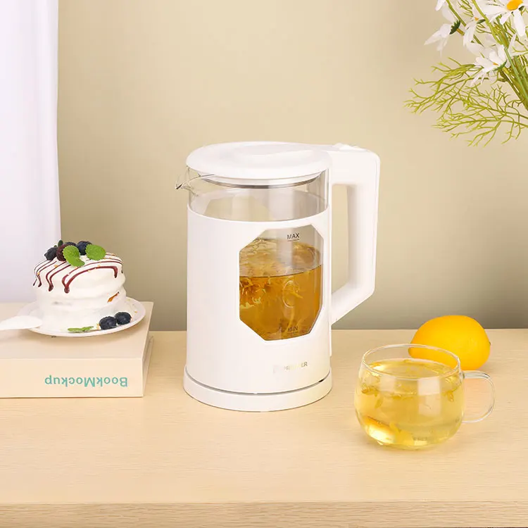 Smart Hotel Home Kitchen Appliances Keep Warm Cheap 2.0 Liter Glass Kettle Boil Dry Protection Electric Kettle