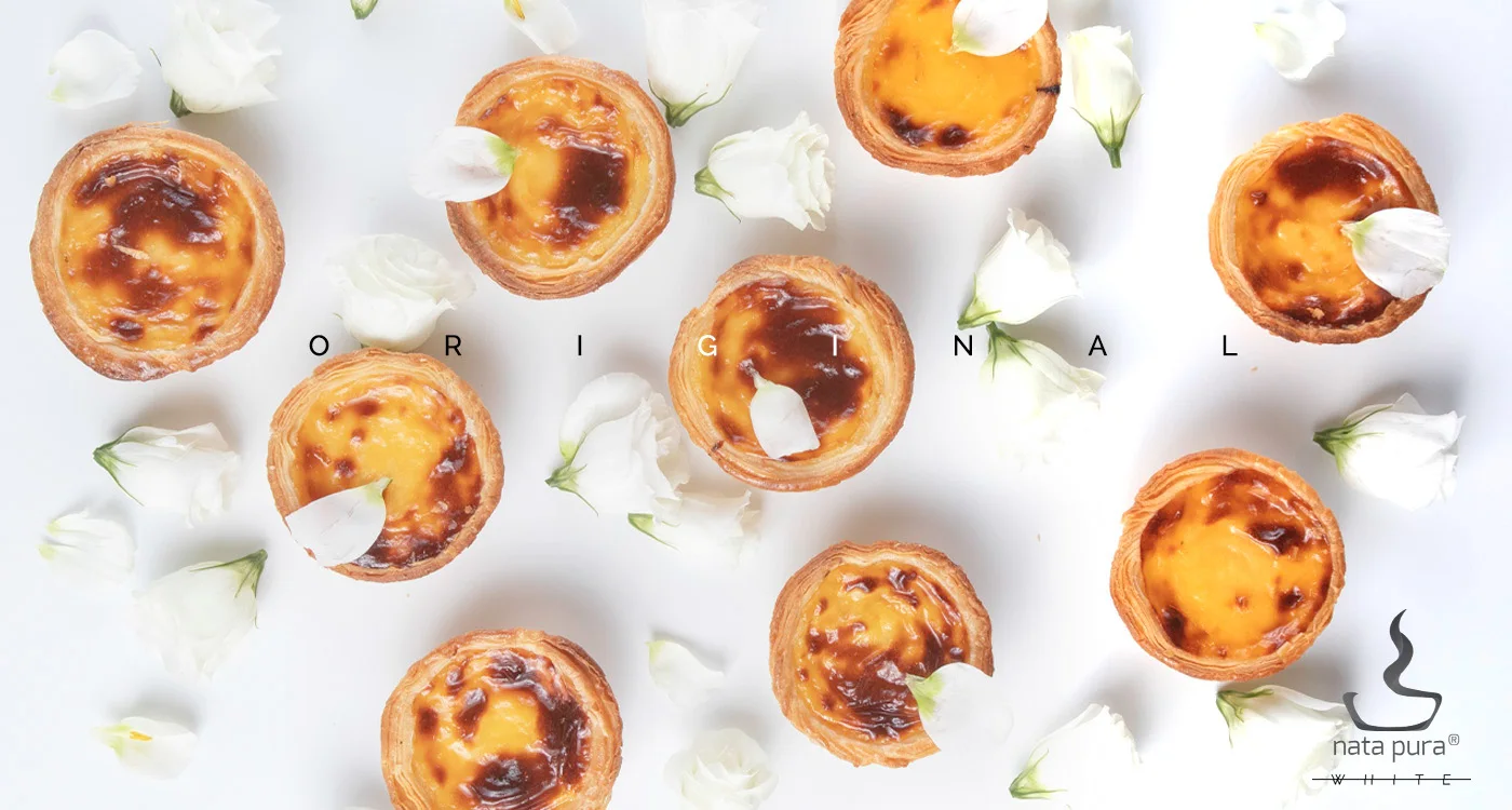 Pastel de Nata - Pack 4 UN Original - sweet dessert - soft baked cake -