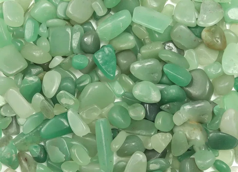 Wholesale Natural Green Aventurine 5mm-14mm Crystal Stone Chips Dust Raw Rough Stone For Vastu Correction Reiki Healing Stones