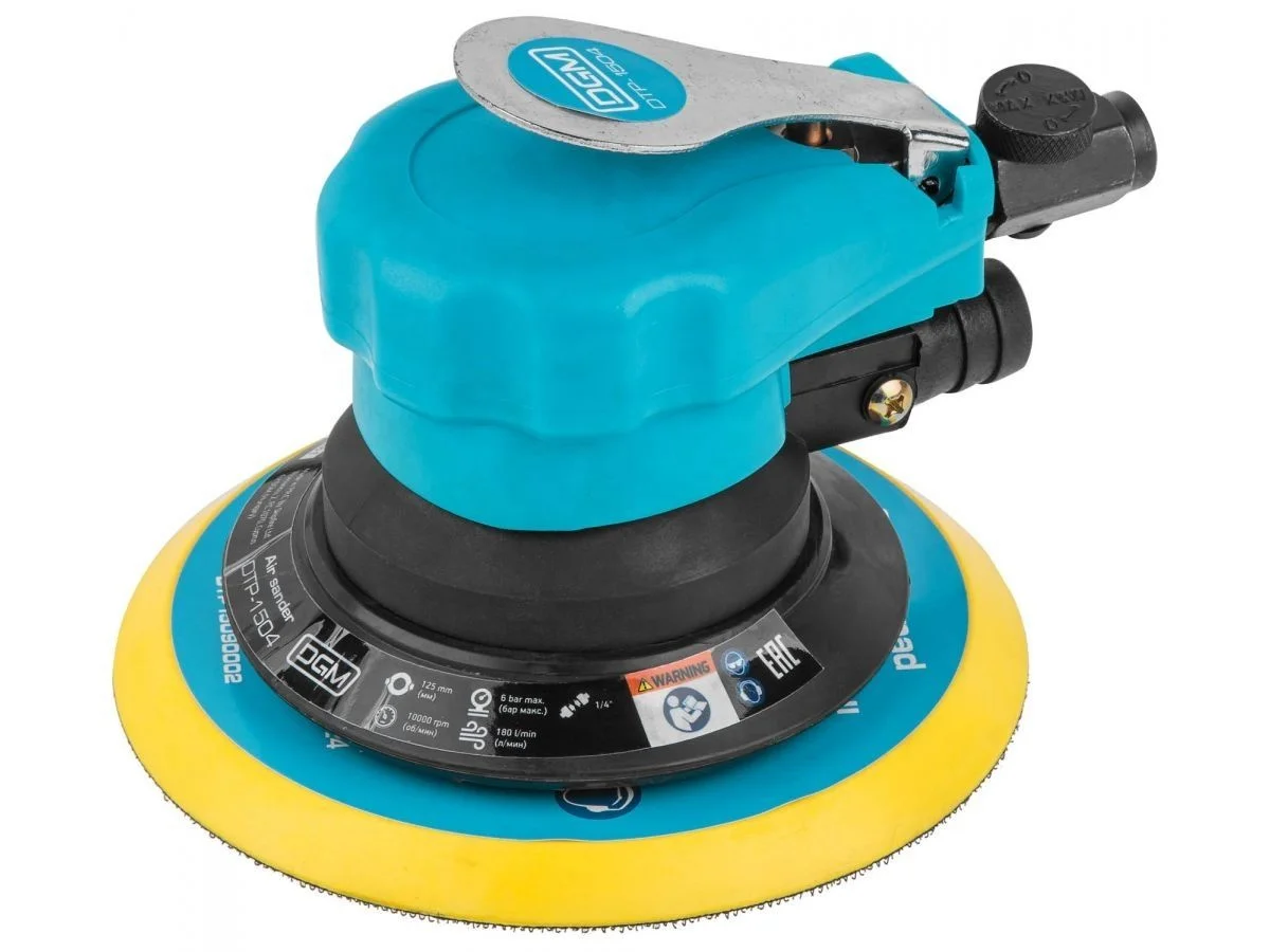 DGM Pneumatic Sanders 6 inch 150mm Orbital Sander Air Orbit Sander with Dust Extraction Round Polisher Grinder Air Tools