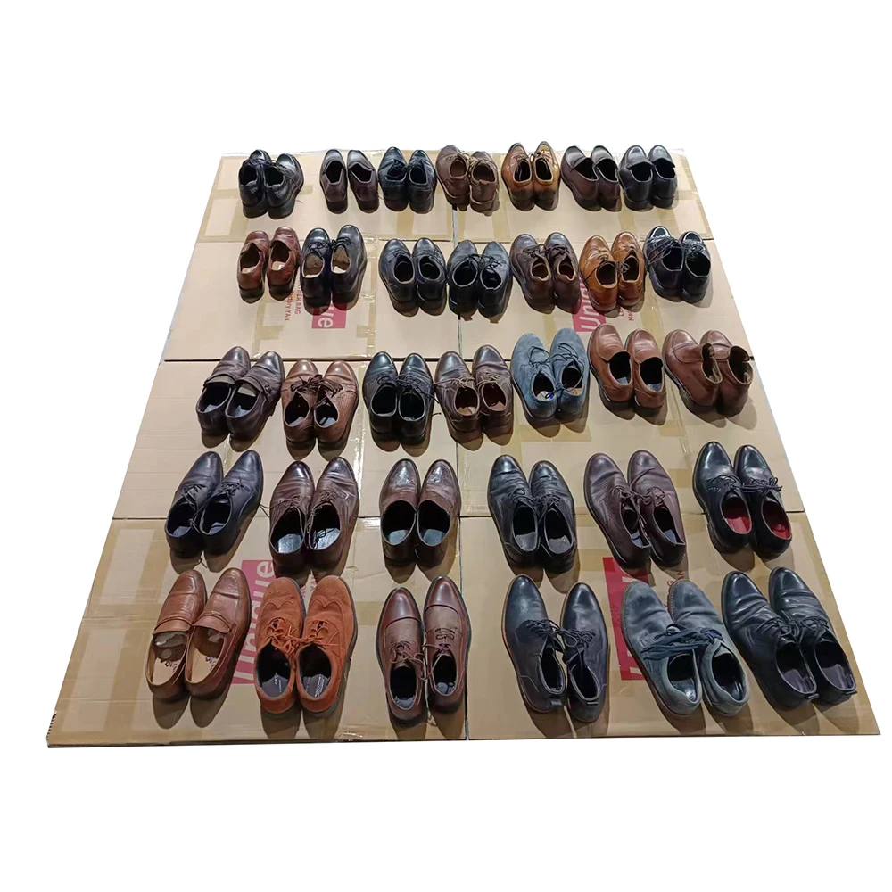 High Quality Second Hand Men Used  Brand Leather Shoes for Sale Bales Wholesale From China