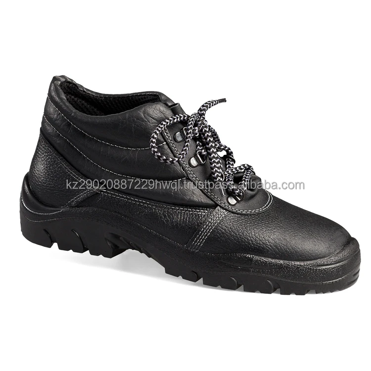 Reliable safety shoes with 200 J impact strength metal tray and metal insole wholesale safety work boots