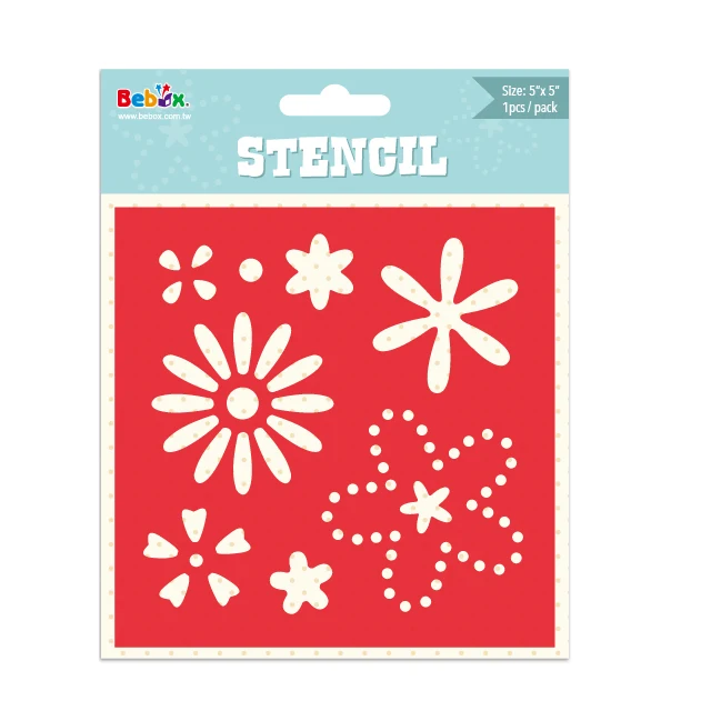Wholesale flower stencils for kids painting and drawing