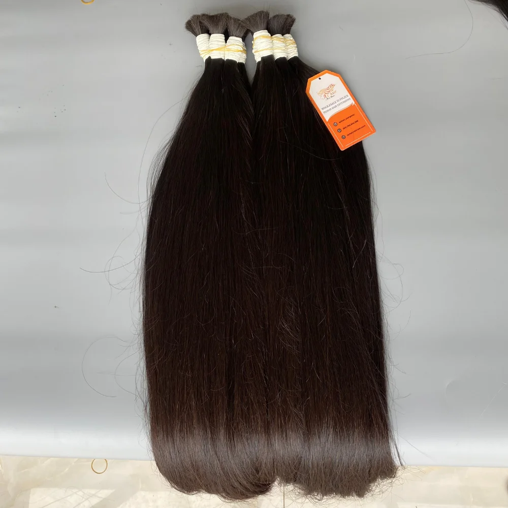 Cheap Wholesale Price FedEx Ship Raw Remy Natural Slavic Russian Human Hair Extensions Bulk Hair