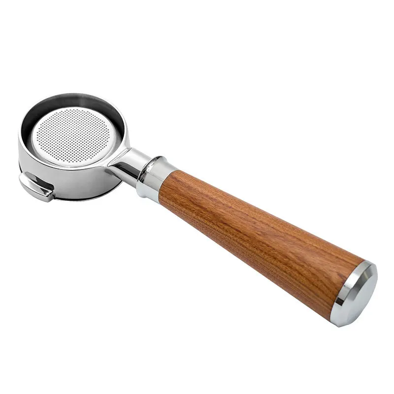 Высококачественный портативный набор аксессуаров для кофе 58 мм из нержавеющей стали Воронка и деревянный портафильтр