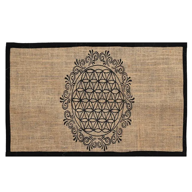 Cotton Jute Burlap Textured Tapestry Table Cover Handmade Home Decor Wonderful Indian Table cloths