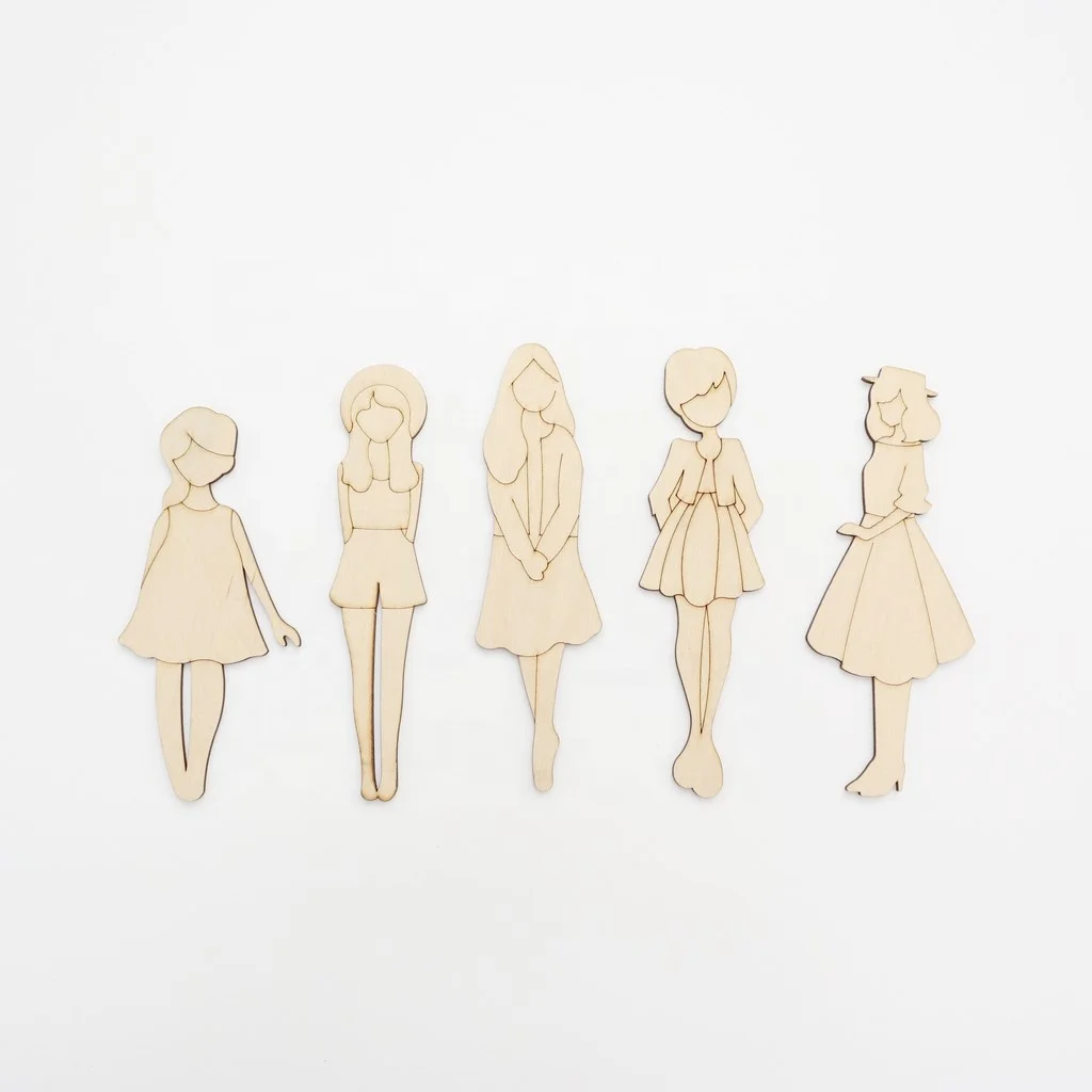 Strong discounts on creative wooden doll toys - Children can be the latest fashion designers in 2023