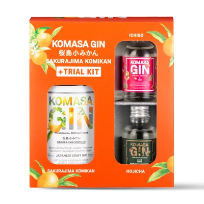 KOMASA GIN Sakurajima Komikan & Trial Kit