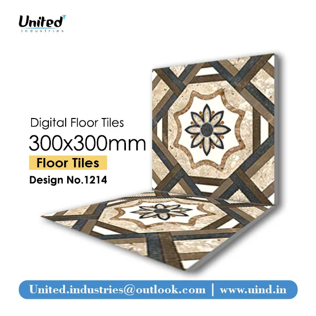 Latest Classic Modern Ceramic Carpet 300x300 mm Digital Floor Tiles High Quality Stone Flooring for Outdoor Room 6 mm Thickness
