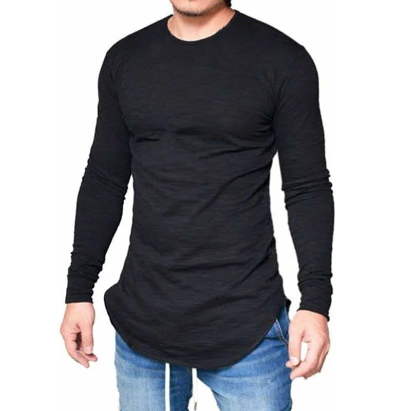 High Quality 100% elongated T shirts 2024 OEM Custom made elongated T shirts breathable wear