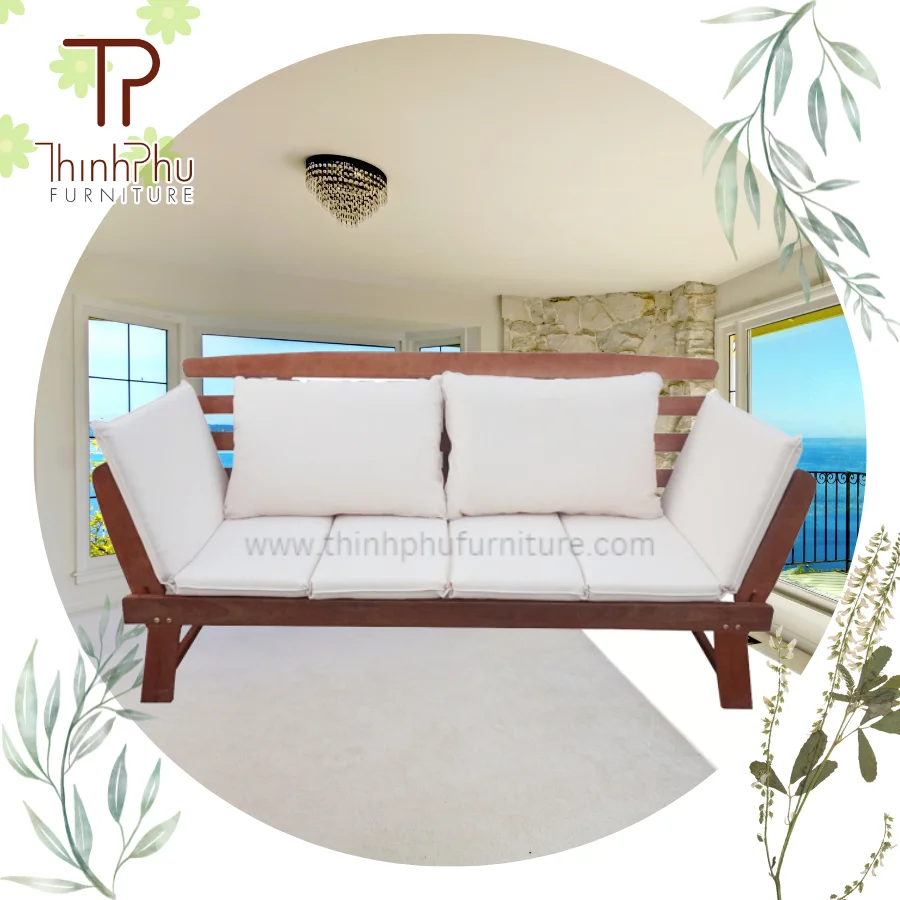 Backyard balcony luxury rattan furniture Bench garden set outdoor Eco-friendly OEM, ODM