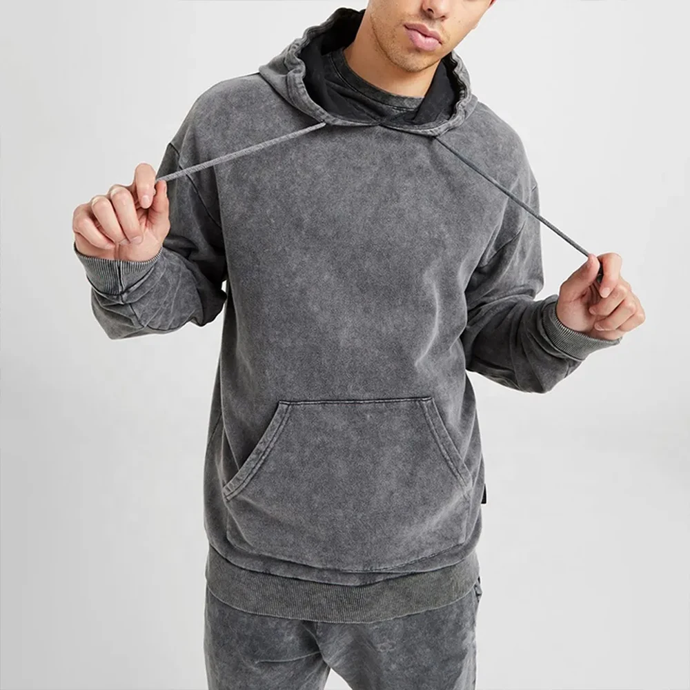 100% Cotton Acid Washed Crop zipped Hoodie Jogger Tracksuit Women Embroidery Patch flare Stacked Sweatsuits