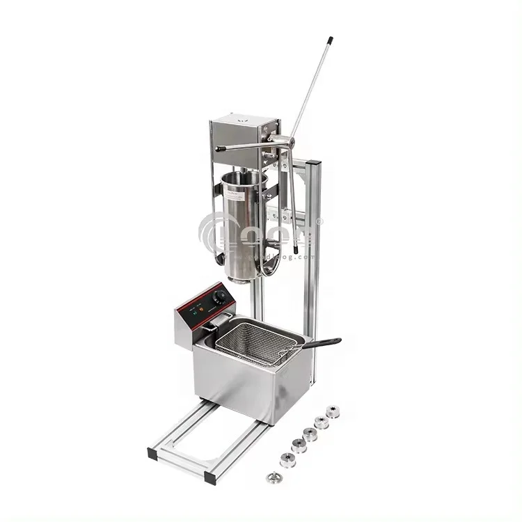 Оборудование для закусок Churro Filler Maker оптовая продажа 5 л ручная испанская машина производства Чуррос с фритюрницей