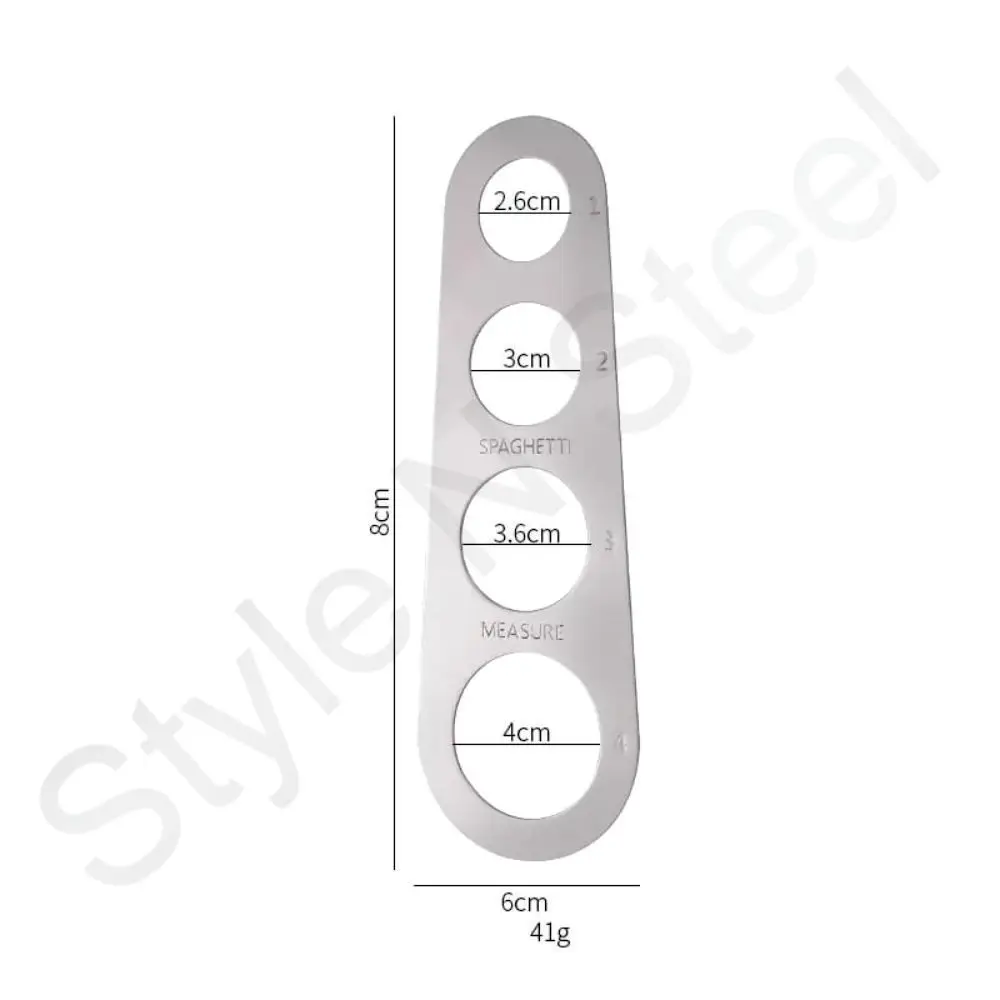 Spaghetti Measure With Assorted Color Stainless Steel Kitchen Measuring Tool Spaghetti Noodle Cake Pizza Measurer