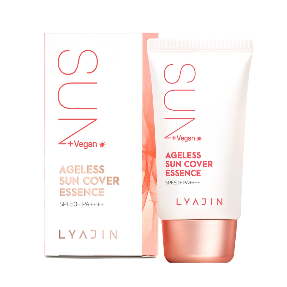 Sunscreen [LYAJIN] Ageless Sun Cover Essence Contains Moisture Essence UV Protection SPF 50 Whitening and Wrinkle Improvement