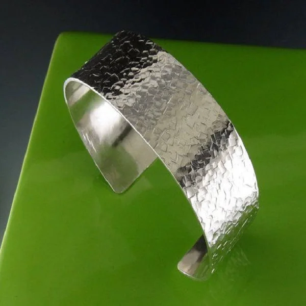 Custom Hammered Brass Bangle bracelet Worn Gold Silver Color Wide Copper Cuff Bangle Bracelet for Women