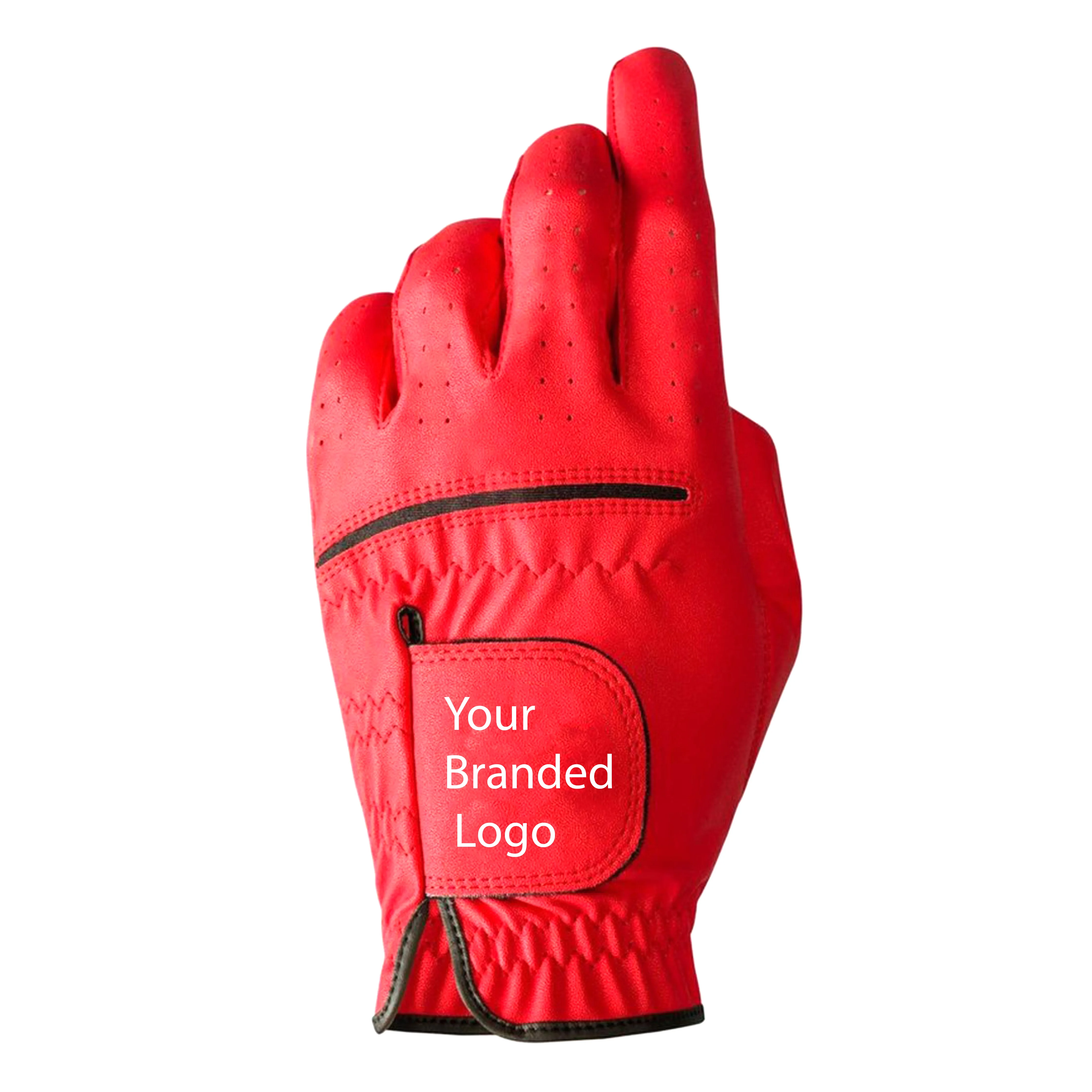 Golf Gloves Cabretta Leather Packaging Manufacturer Synthetic Leather Hands Men PK OEM Custom Brand 50 Pcs Palm Soft by Canleo