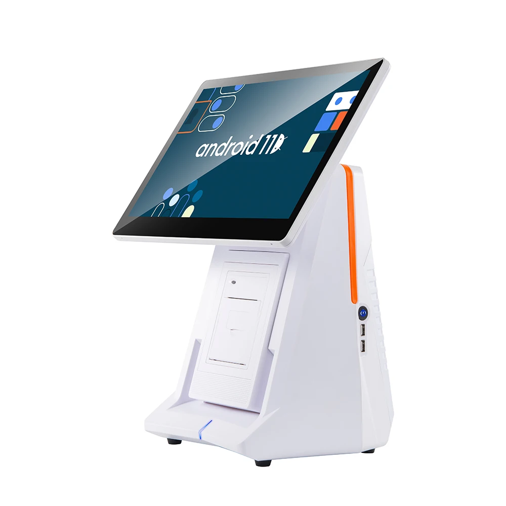Top Selling All In One Restaurant POS System With Printer Scanner And Cash Drawer Android POS Terminal with 80mm printer