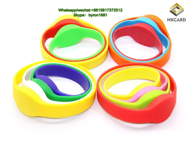 Factory Price Waterproof Passive Writable NFC Bracelet RFID Silicone Wristband