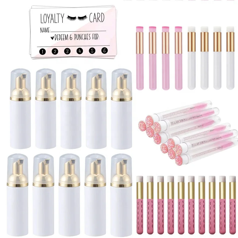 Make your own vegan lash shampoo kit private label wholesale lash extension cleanser 150ml eyelash extension shampoo