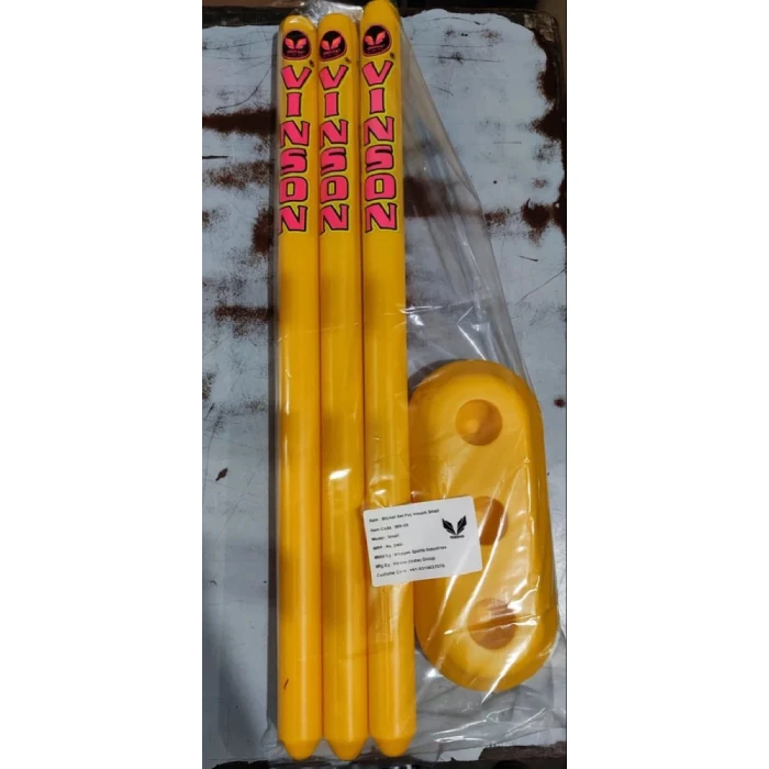 Kids Outdoor Sports Equipment-Full Plastic Cricket Set Featuring Beach Cricket Bat & Stumps Including Ball for Field Instruction