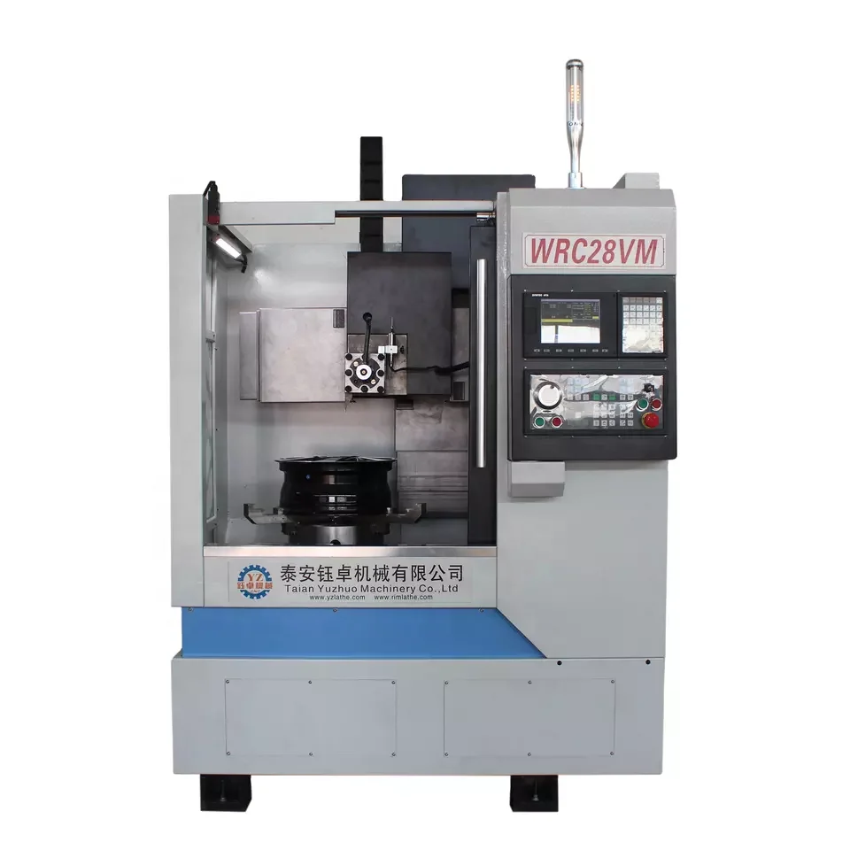 New wheel polishing machine car alloy rim repair CNC lathe WRC28VM vertical wheel hub CNC lathe