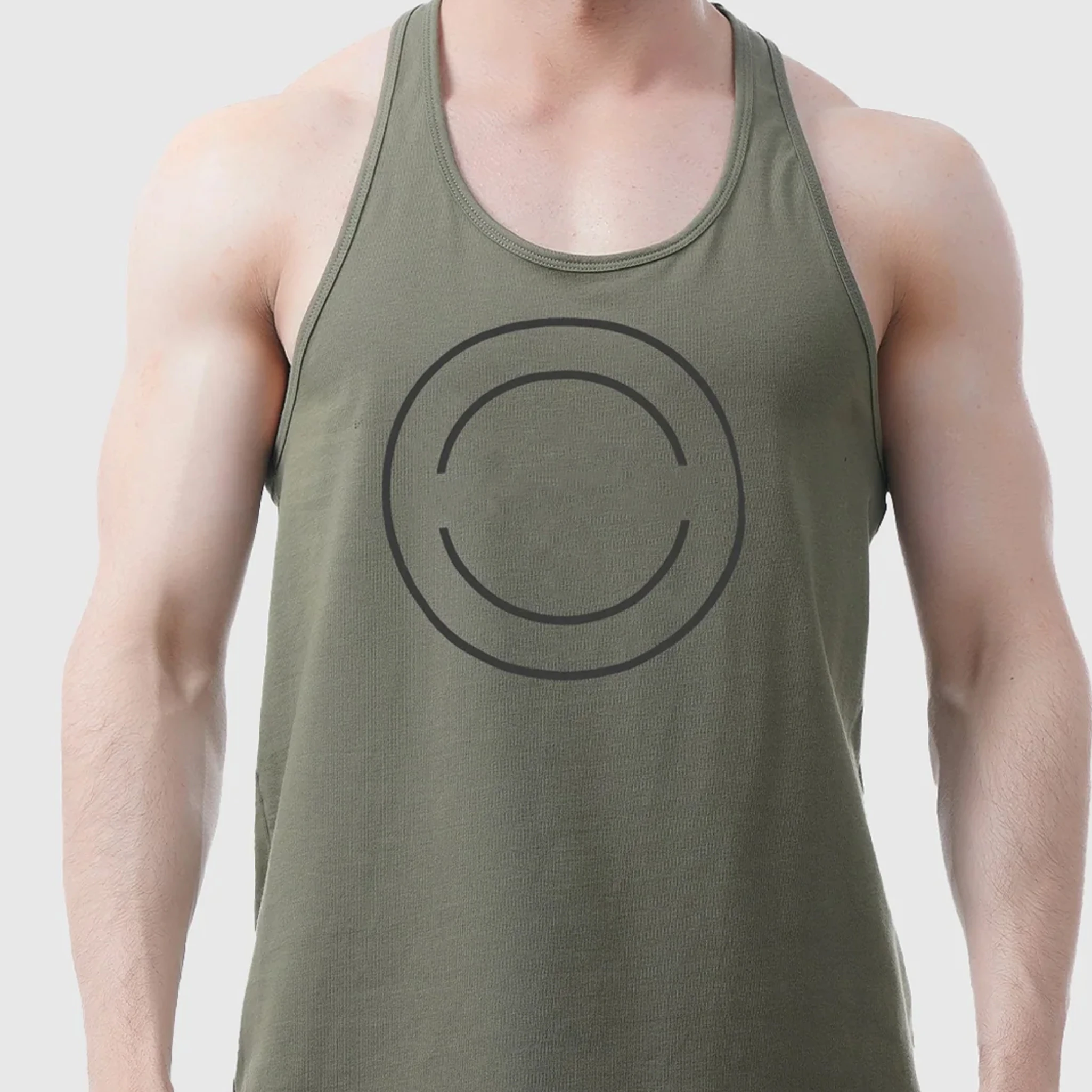 Wholesale Custom Men Cotton Seamless Fitness Bodybuilding Undershirt Training String Singlet Gym Tank Tops Vest For Men