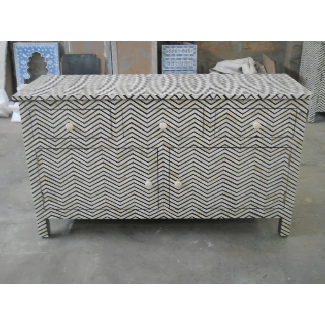 2024 Bone Inlay Furniture High Quality Bone Inlay Chest Drawer Luxury Bedroom Chest At Wholesale Price Room Furniture For Sale