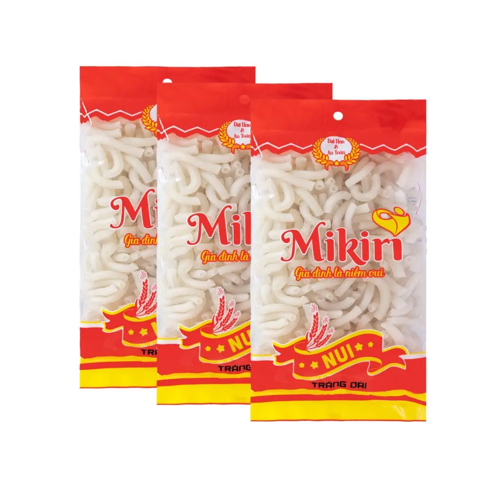 Natural Dried Macaroni White Long Stalk Brand Mikiri Pasta/ Spaghetti/ Macaroni 400gr x 24 bags From Viet Nam Export Best Price