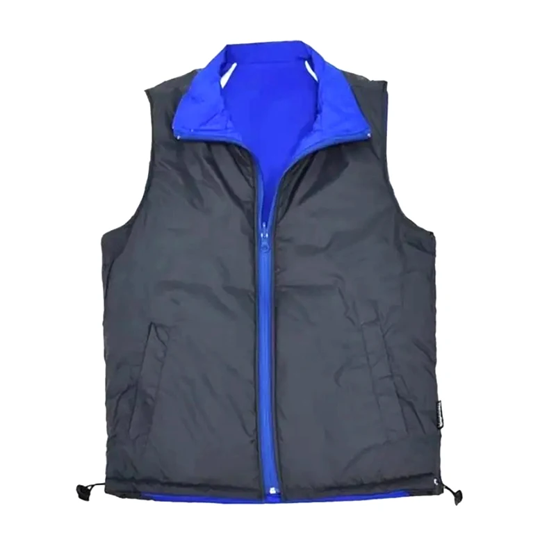 Reversible winter safety reflective jacket vest