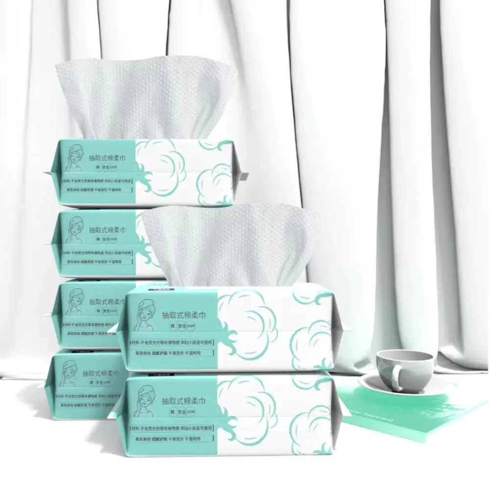 Ультрамягкие 100% органические хлопковые одноразовые полотенца для лица