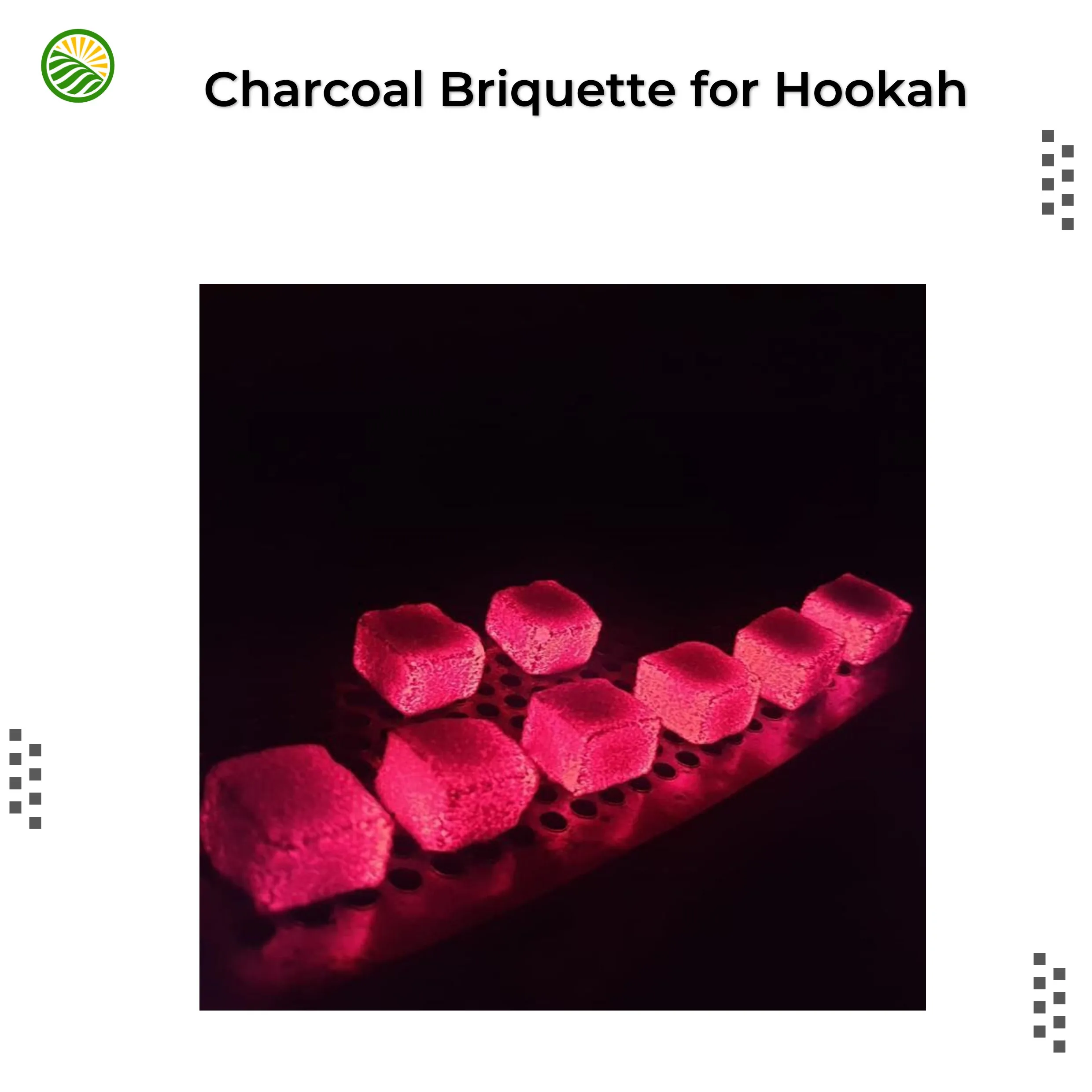 Instant Light Cube Shisha Charcoal Black Coconut Shell OEM Export Quality direct Manufacture