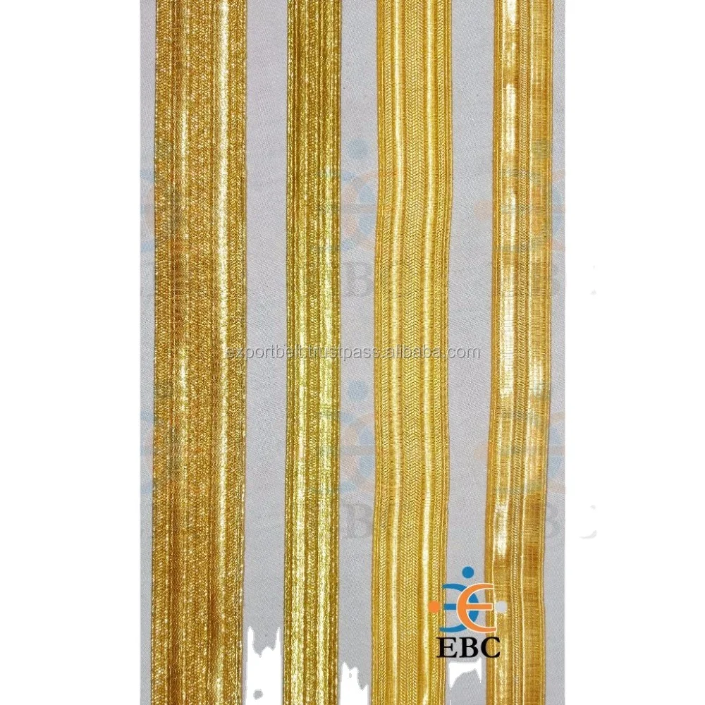 Gold Mylar Braid Metallic Pilot Gallon Gimp Braid Lace Customized Laurex Metal Thread Braid Lace for Ranks Sleeves Custom Sizes