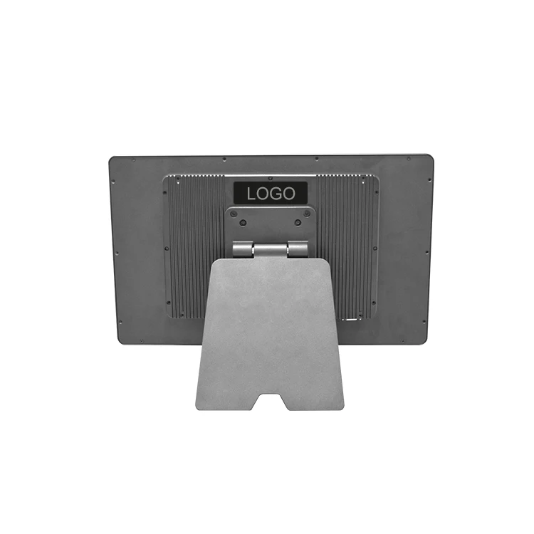 1366*768 resolution 18.5inch wall mounted monitor water proof all-in-one with dual screen epos system