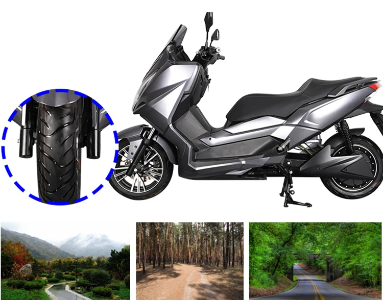 Yadea EEC Super power 72V 75AH 5000W lithium battery urban mobility electric scooter motorcycle for adult