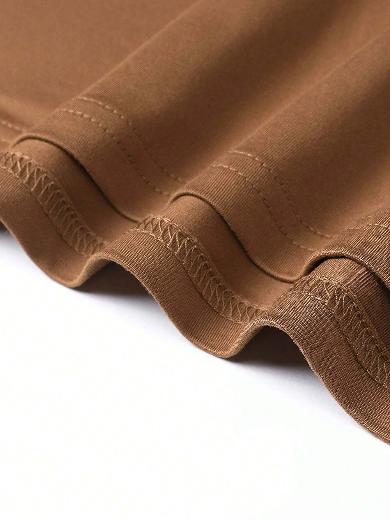 Custom Logo Printing T Shirt Casual Style OEM Service Mens Long Sleeve T Shirts Full Sleeve Brown Shirt For Men