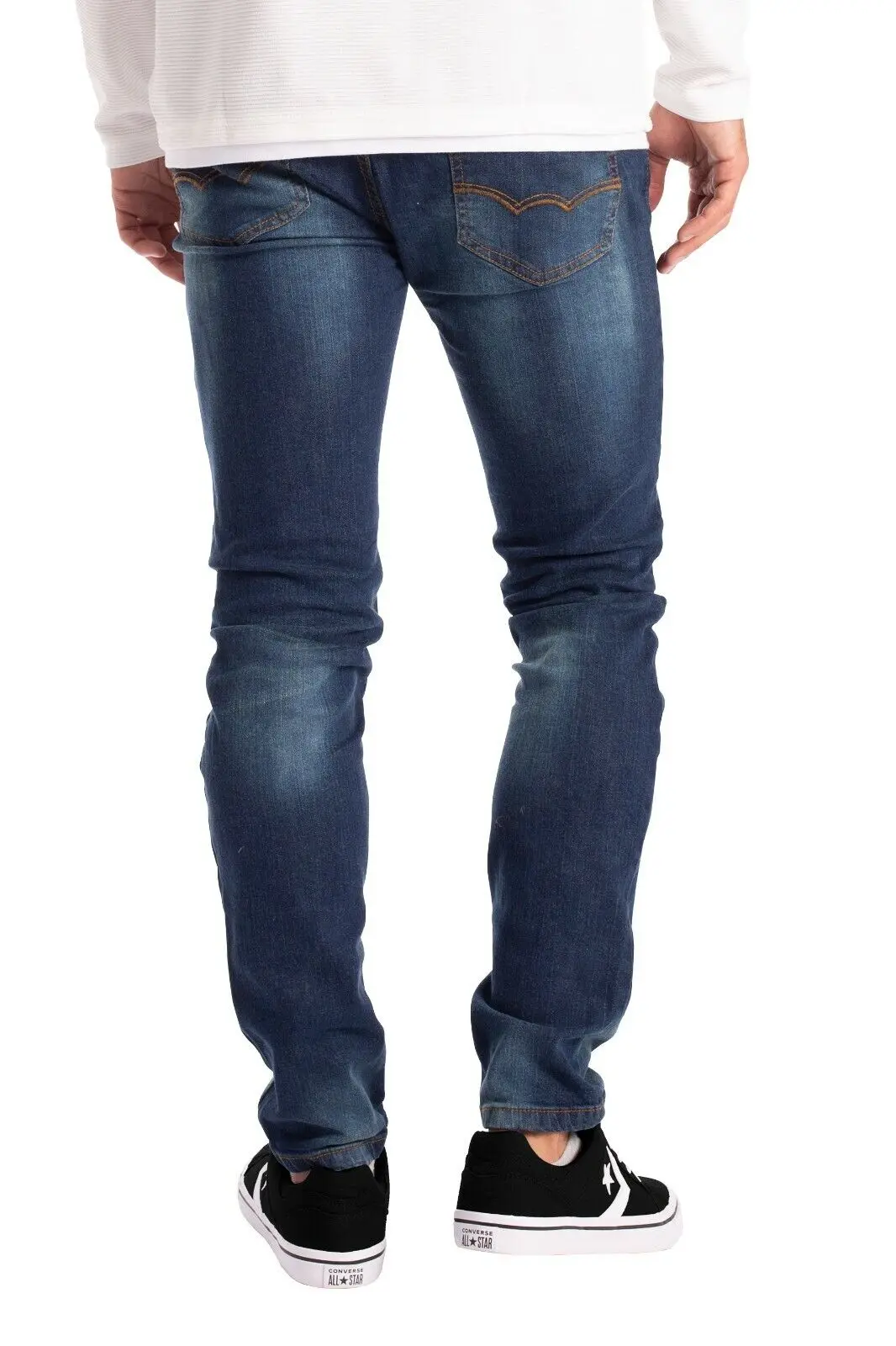 Mens slim jeans stretch Denim 98%  Cotton and 2% Spandex  high quality flex jeans for mens quick dry breathable sustainable