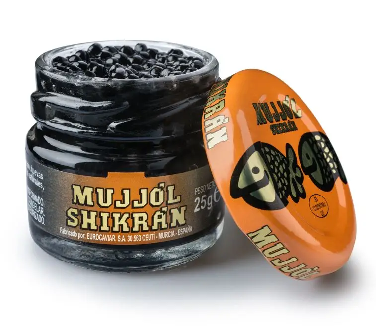 Well known Made in Spain 25g smoked herring and mullet roes in spheres for retail