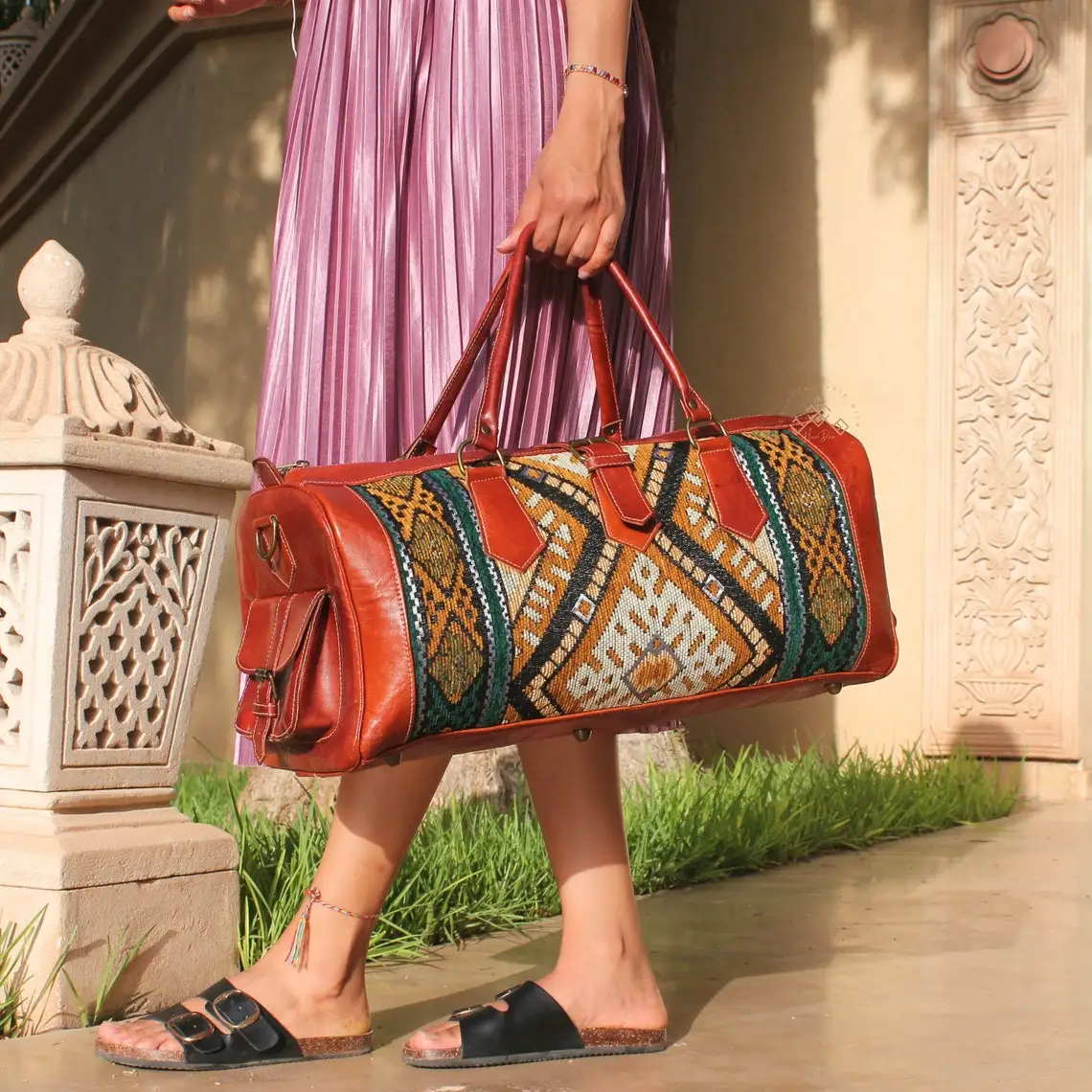Лидер продаж дорожная сумка Kilim для уикендера женщин и мужчин сумки в стиле бохо западном оптовая продажа от производителя